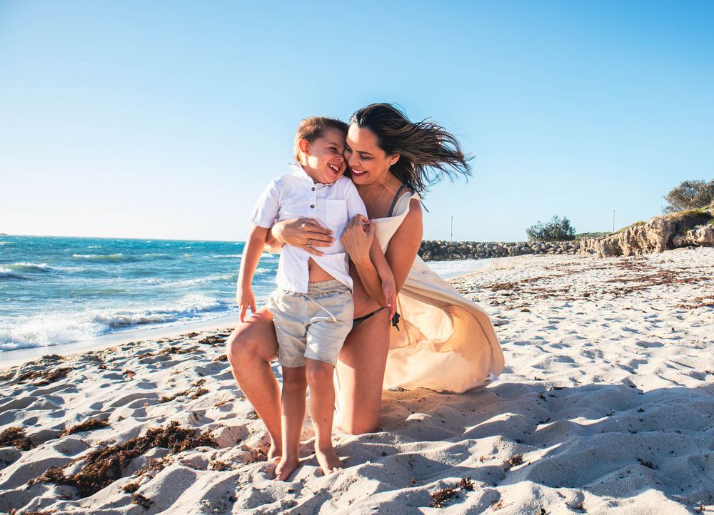 Pregnancy photography on the beach, Perth WA