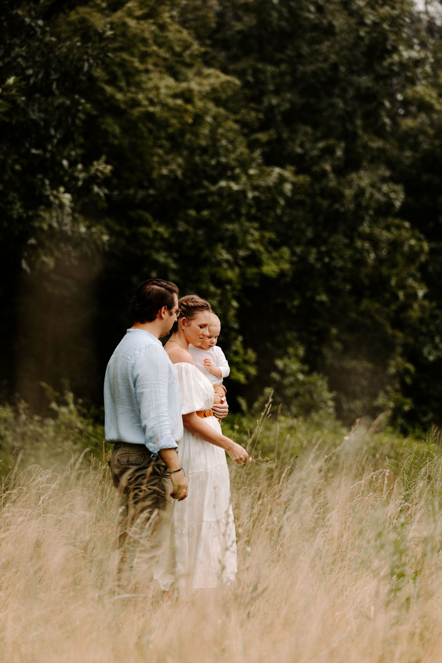 Young Couple with baby boy, Family Photos, Chicago, Illinois