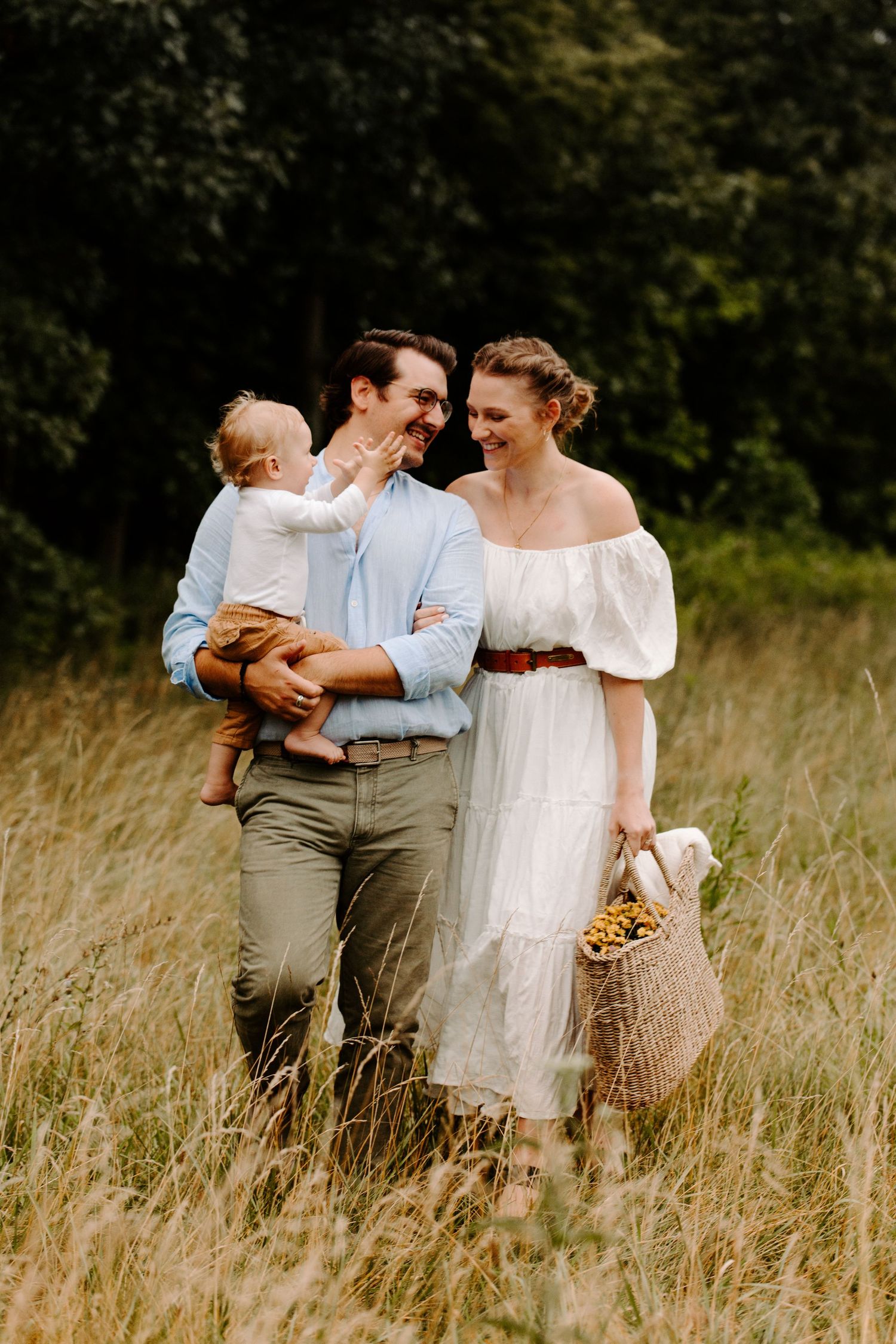 Young Couple with baby boy, Family Photos, Chicago, Illinois