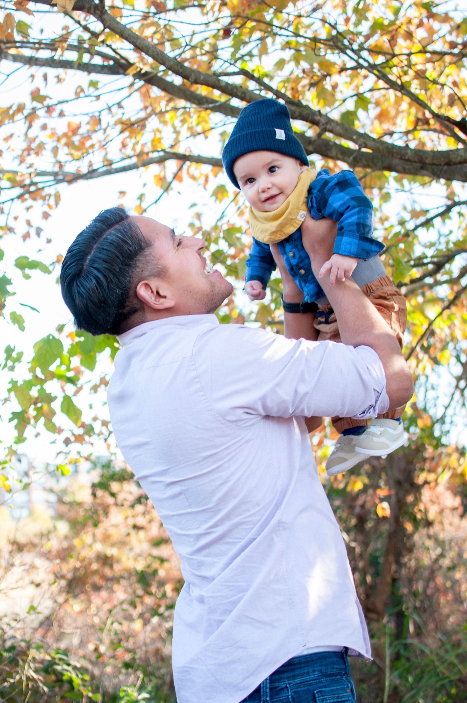 dad and infant son photo