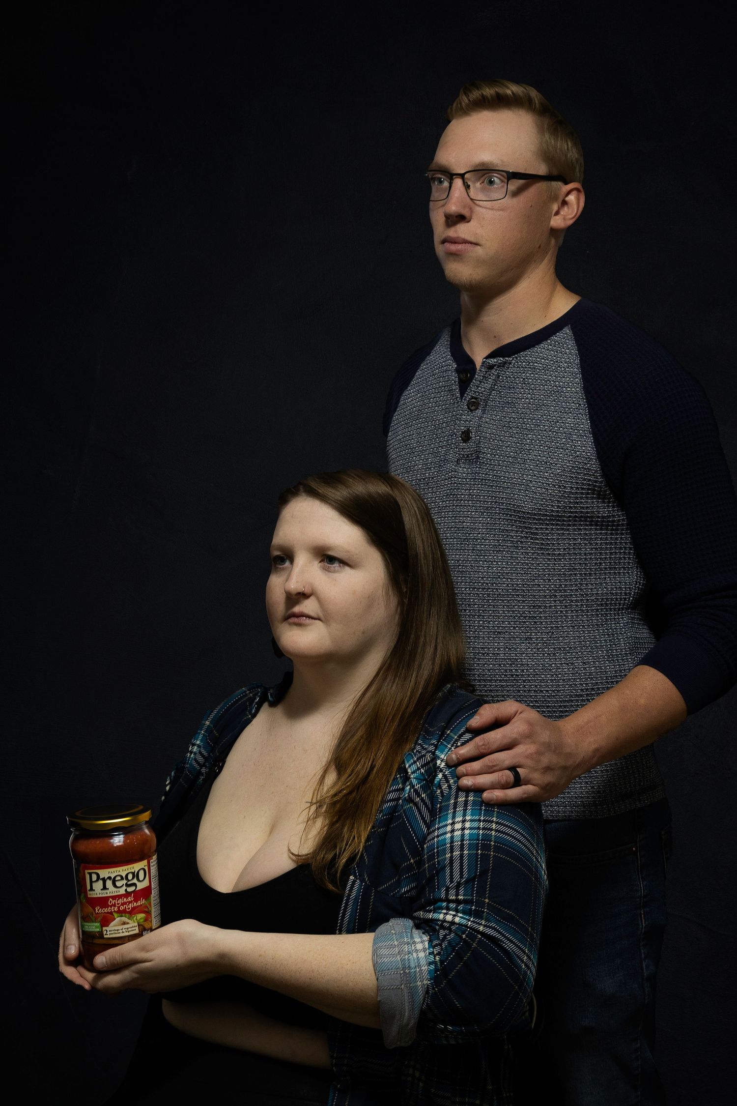 Hilarious Awkward JC Penny Styled Couples Photoshoot of Matt and Ashley by Linx Photography in Barrie, Ontario