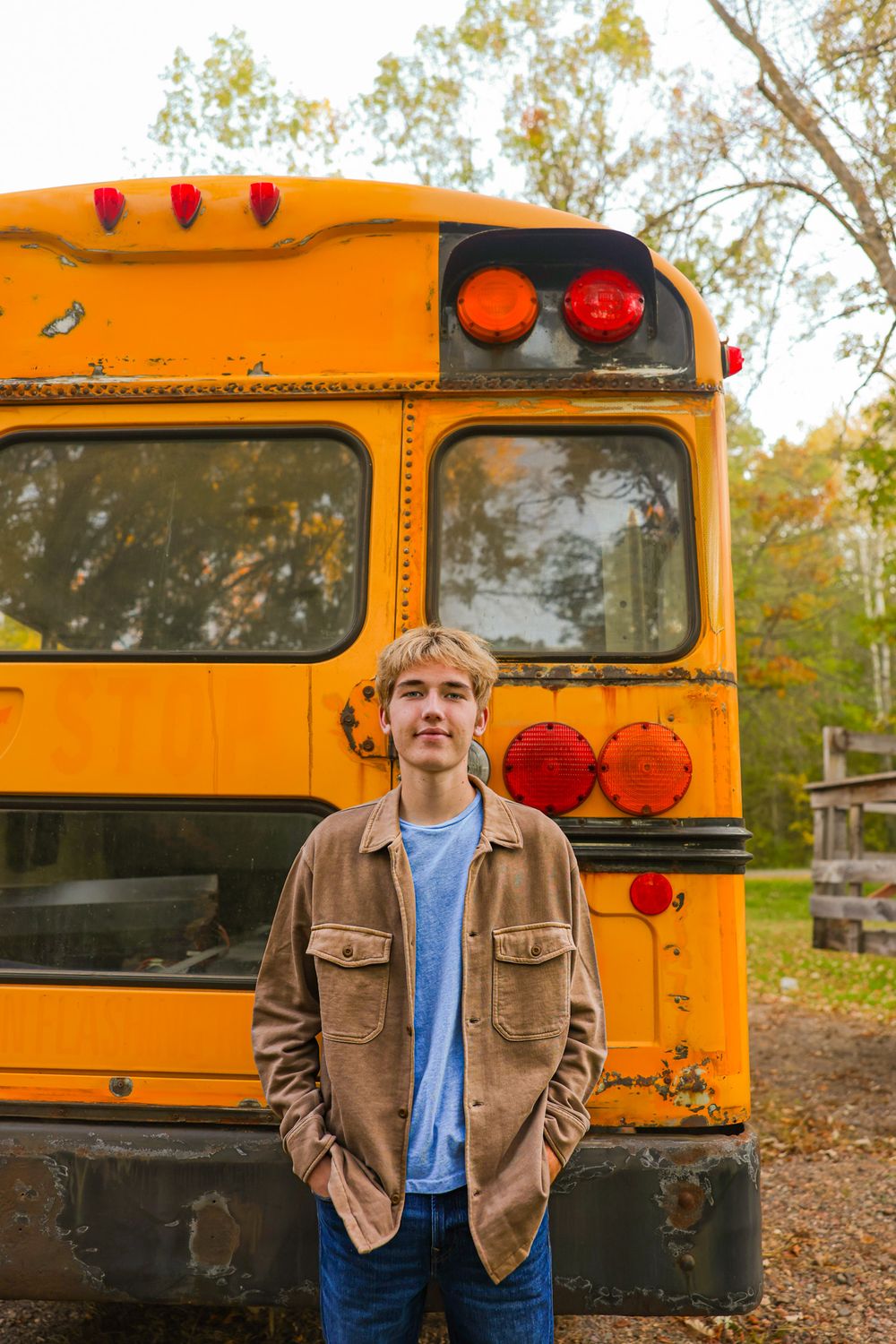 Senior Photography for boys in the fall in Amery, WI.