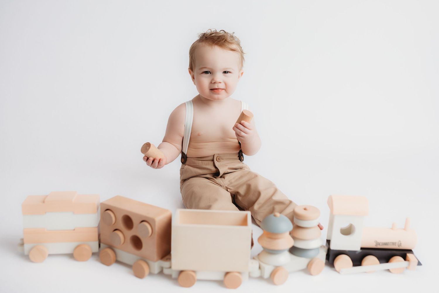 Classic baby boy first birthday photos in Cullman, Alabama