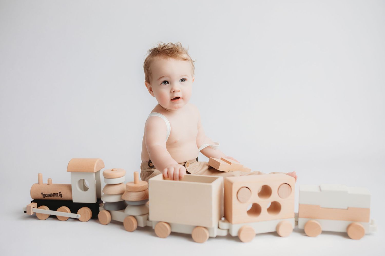 Classic and timeless baby boy first birthday photos in Cullman, Alabama - North Alabama Photographer