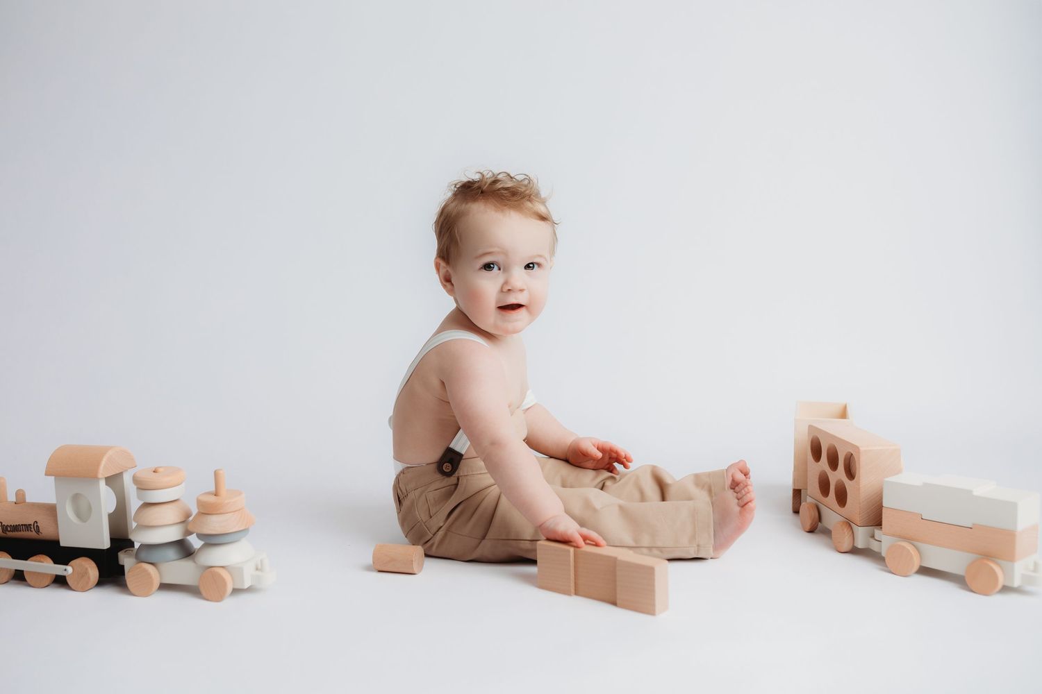 Classic and timeless baby boy first birthday photos in Cullman, Alabama - North Alabama Photographer