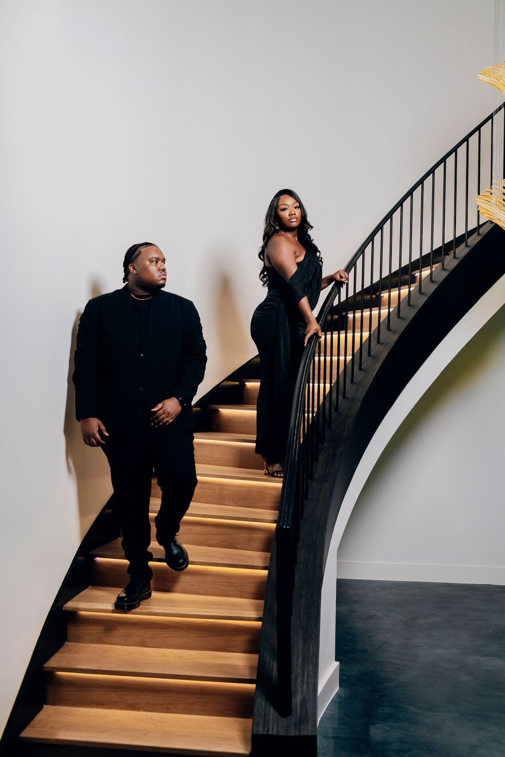 Editorial engagement photo session at Artis Event Center DeSoto TX