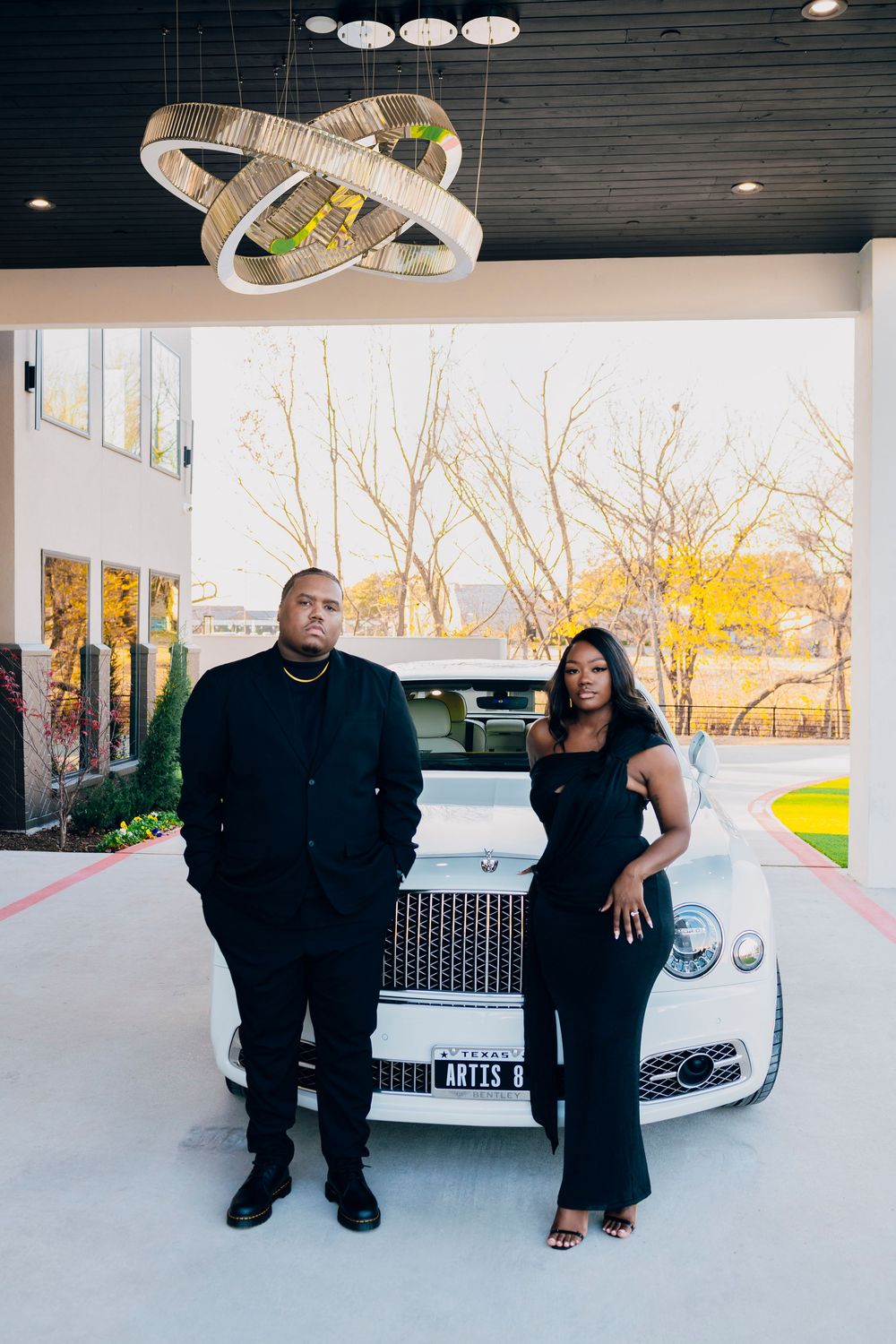 Engagement photos at Artis Event Center DeSoto Texas event venue 75115