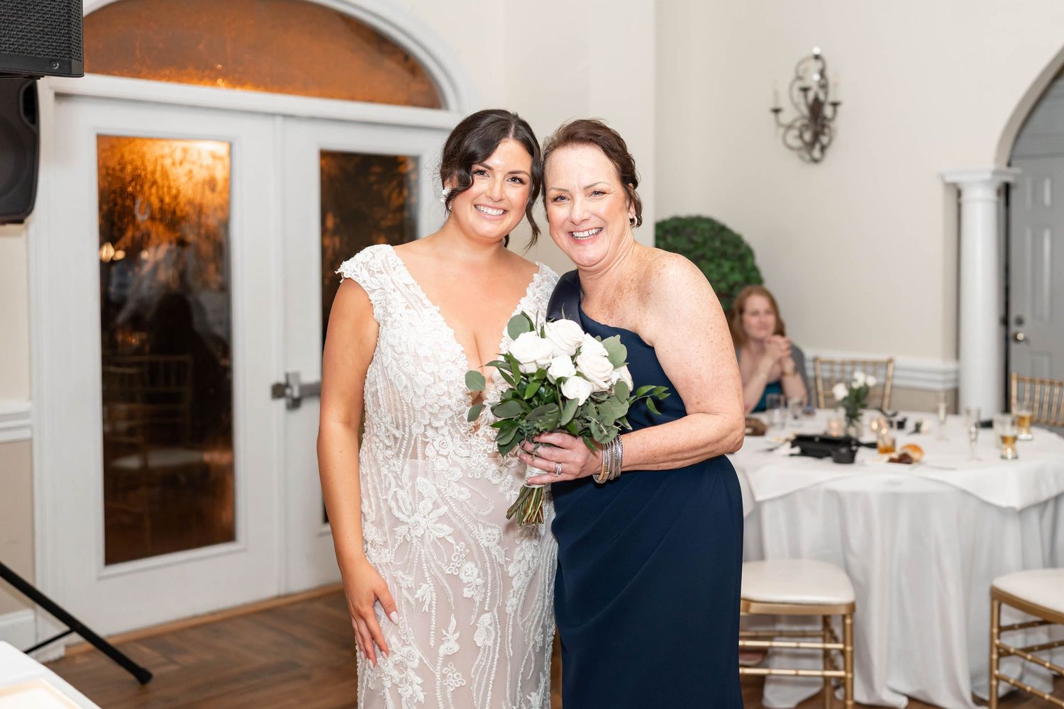 bride with her mom