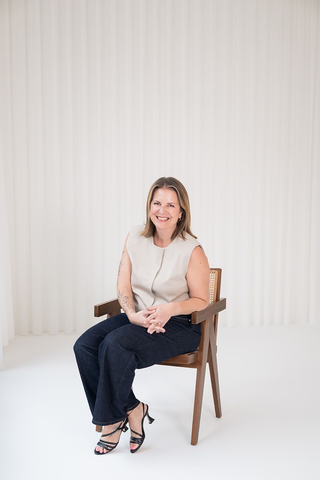 Personal branding photo of wedding celebrant Simone Gori from LovelyWords, photographed in warm natural light by MaxwellArt Photography.