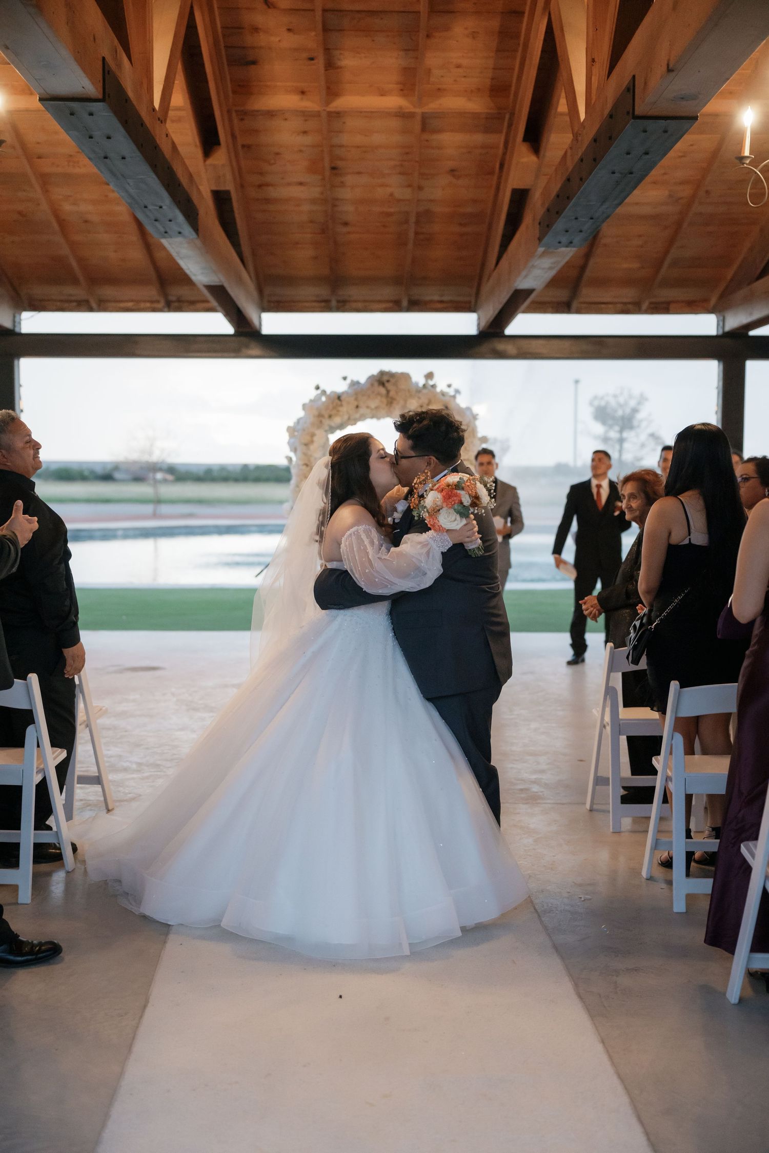Wedding photographer at Grace Gardens in El Paso, TX
