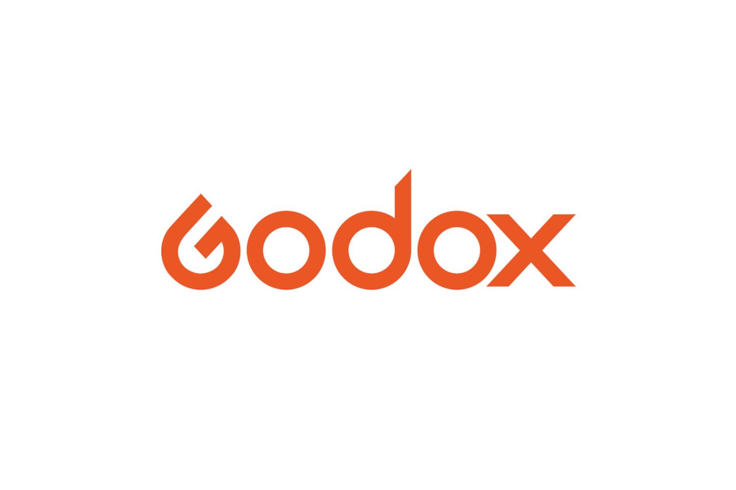 Godox logo displayed in white text against a black background with orange accents.
