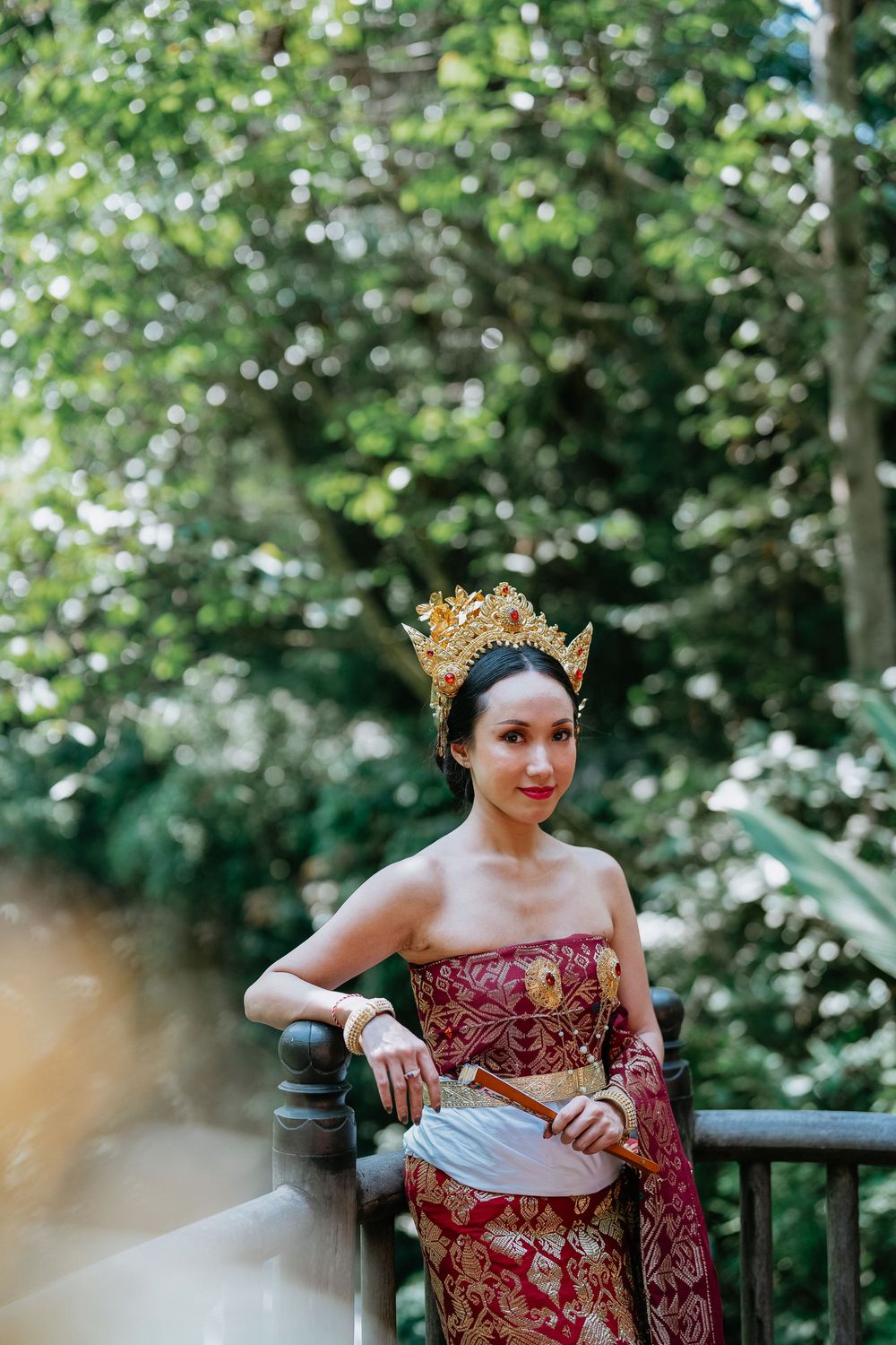 Traditional Balinese costume photography services at Capella Ubud