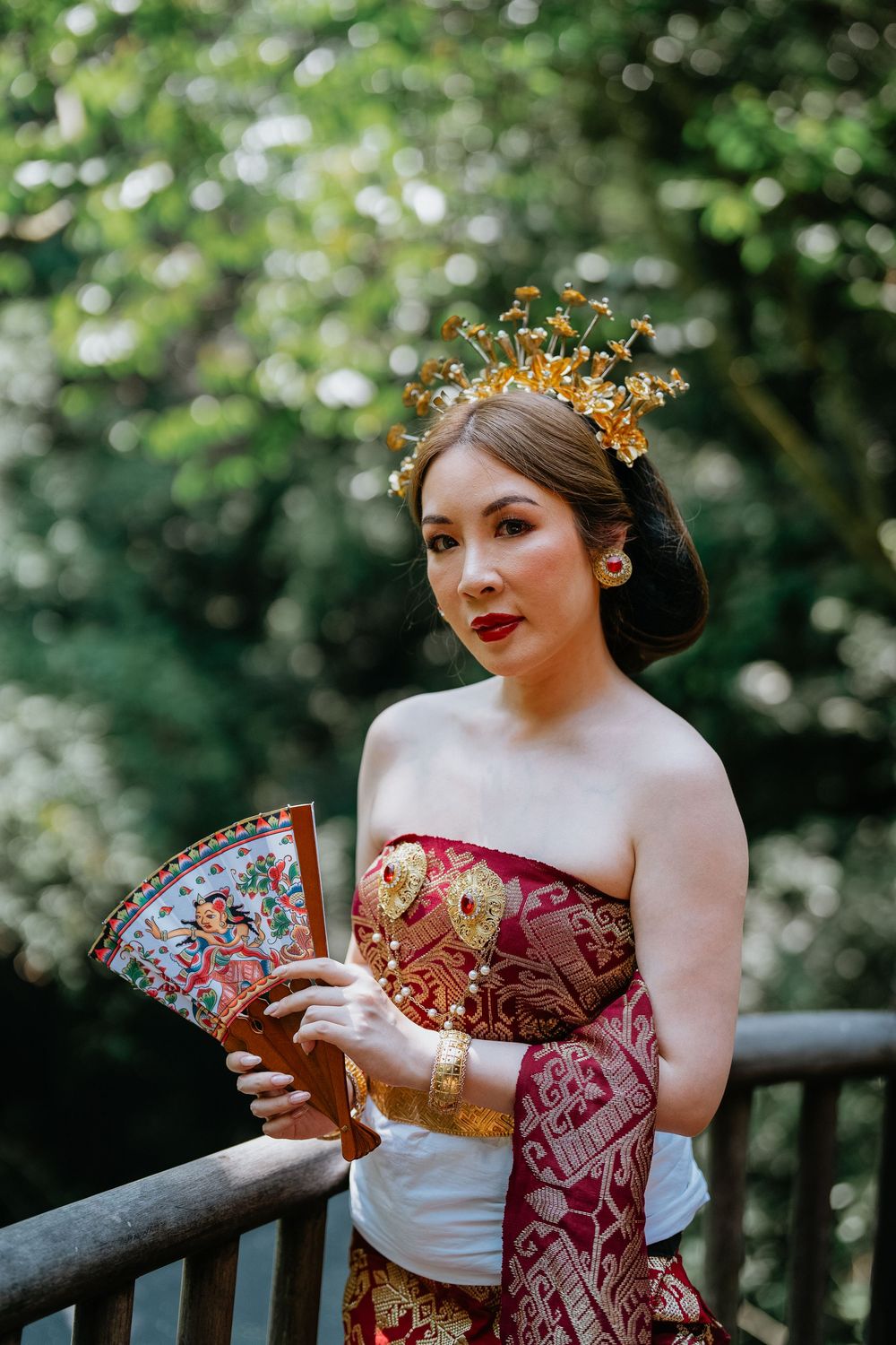 Traditional Balinese costume photography services at Capella Ubud