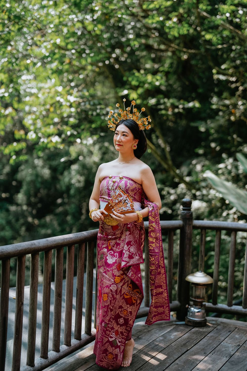 Traditional Balinese costume photography services at Capella Ubud