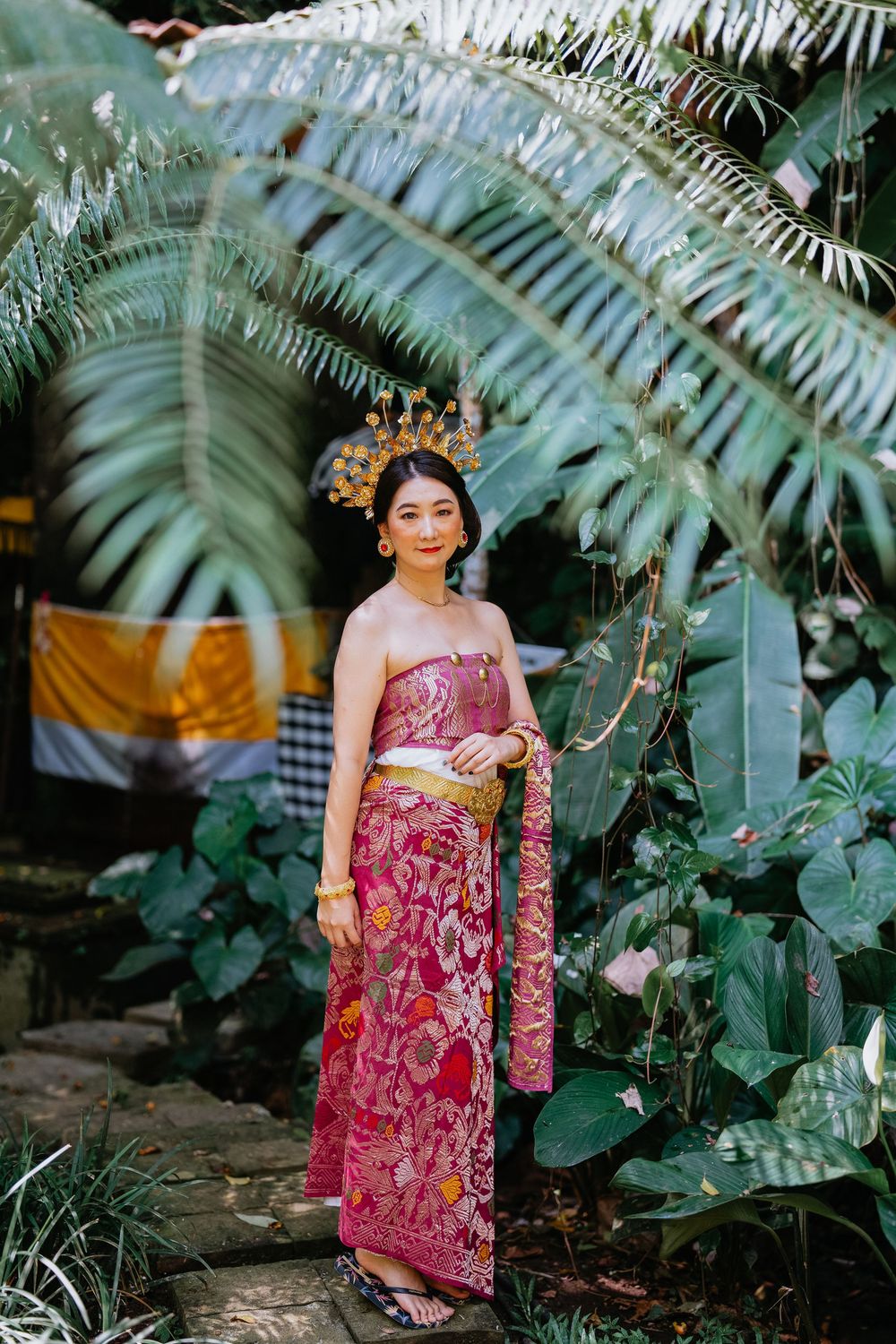 Traditional Balinese costume photography services at Capella Ubud