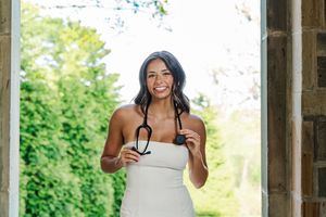 Fairfield University Graduation Photos Bellarmine Hall Stag Statue Fairfield Sign SeaGrape Senior Phots FairfieldGrads Group Friend Photos