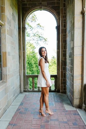 Fairfield University Graduation Photos Bellarmine Hall Stag Statue Fairfield Sign SeaGrape Senior Phots FairfieldGrads Group Friend Photos