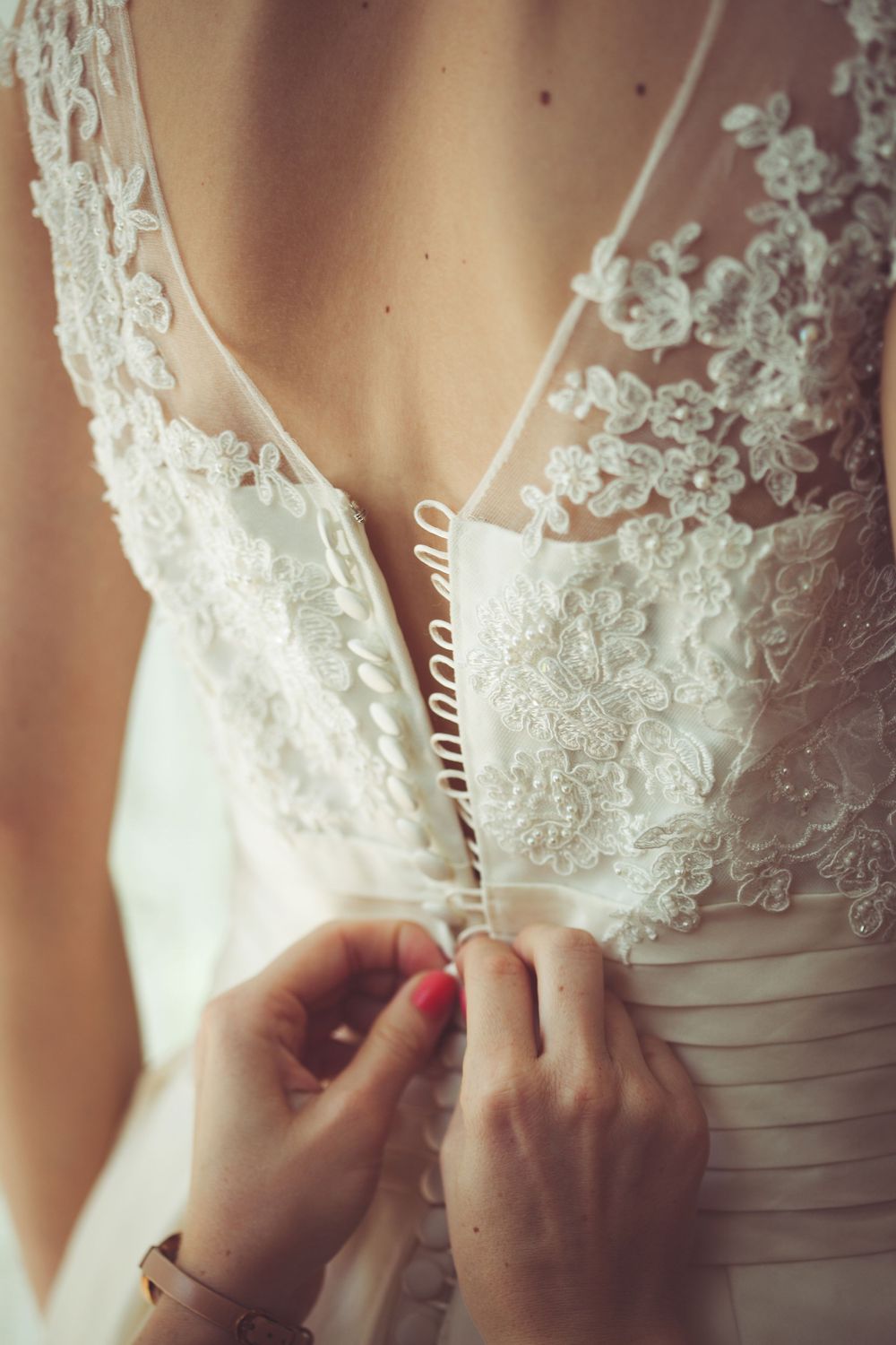 Wedding details dress