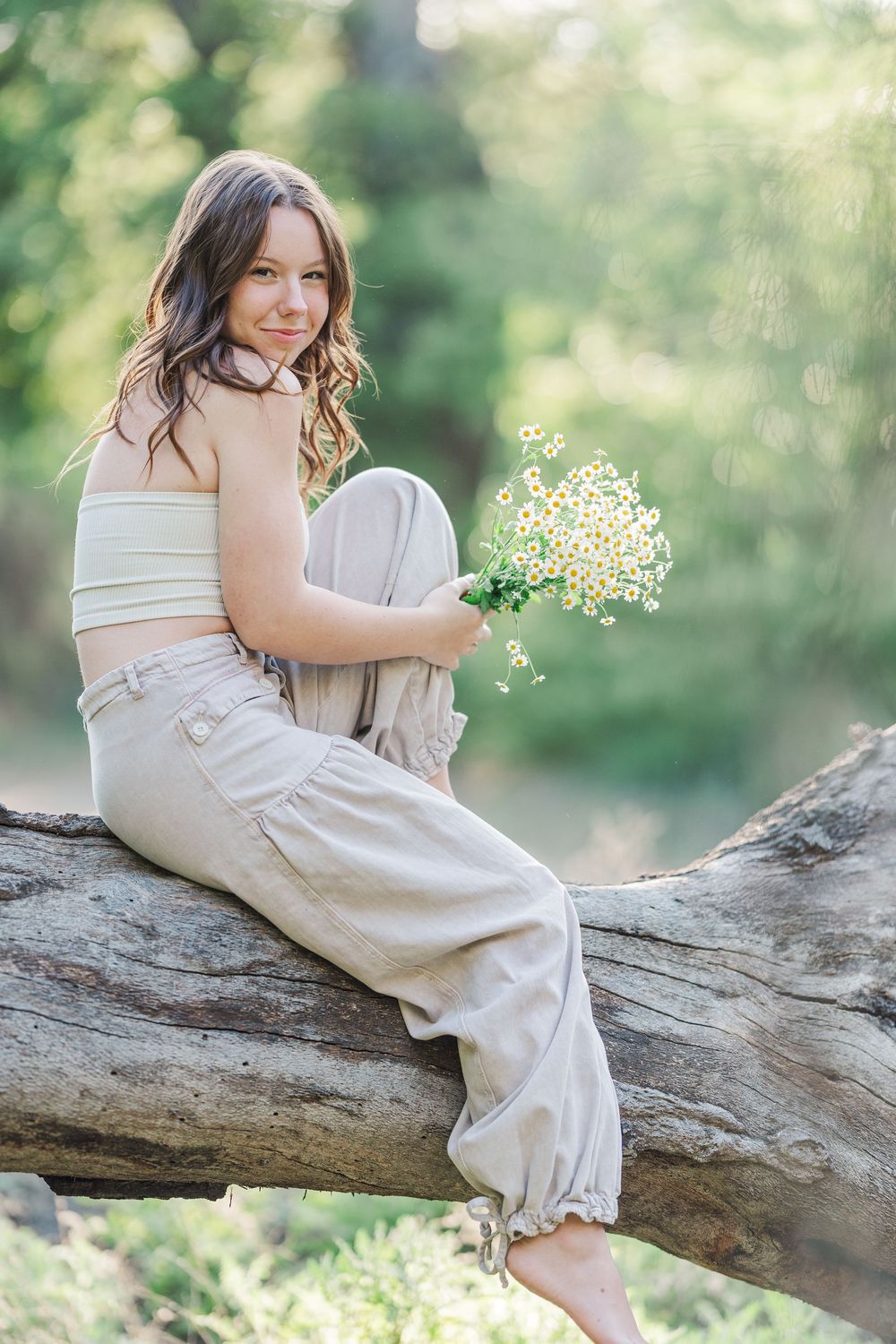 Simi Valley senior at Corriganville Park captured at sunset with yoga poses for unique, personalized senior photos.