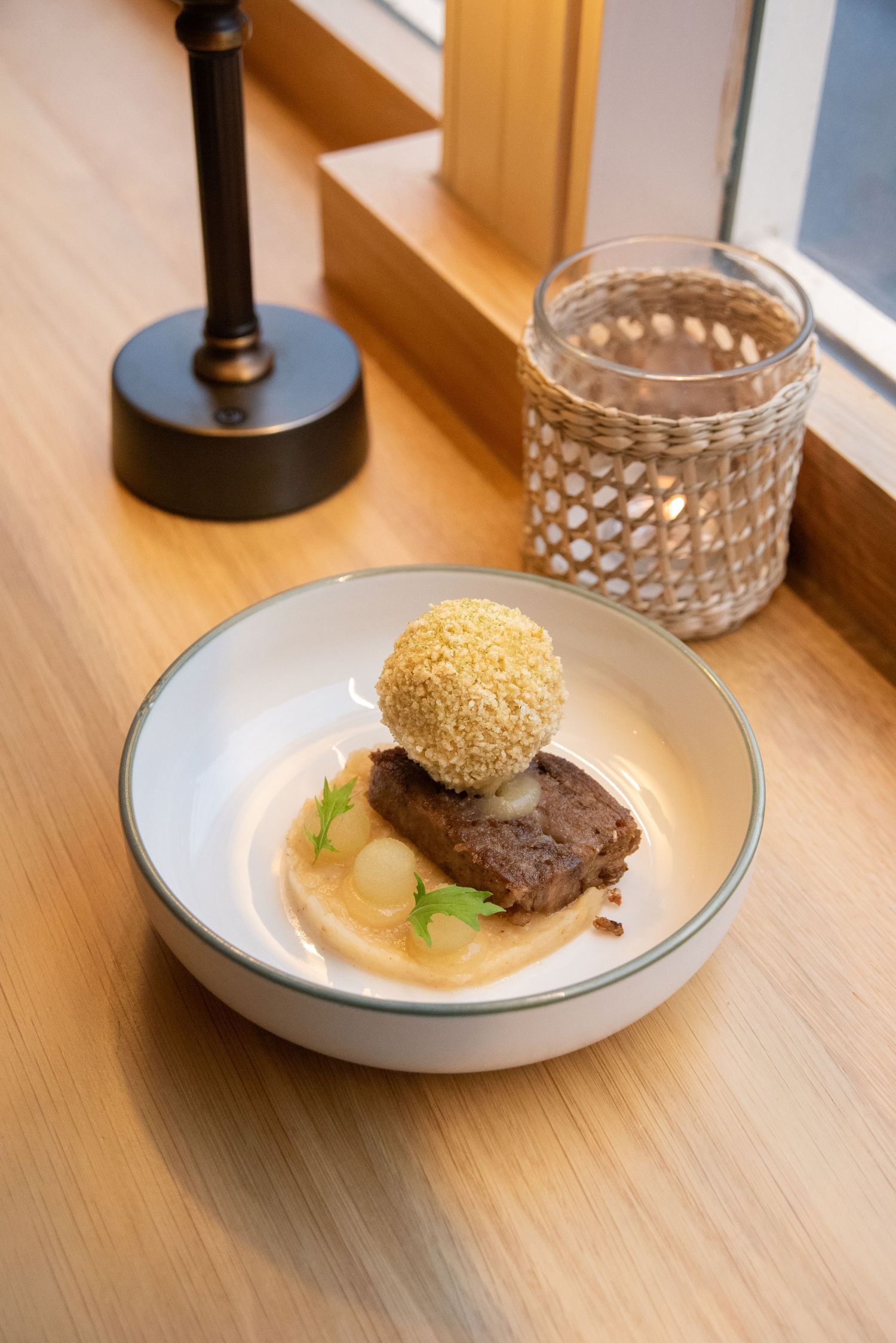 Taste Worcestershire plating at Madresfield Butchers captured by Helen Yandell for authentic Food Photography The final plated dish is serve