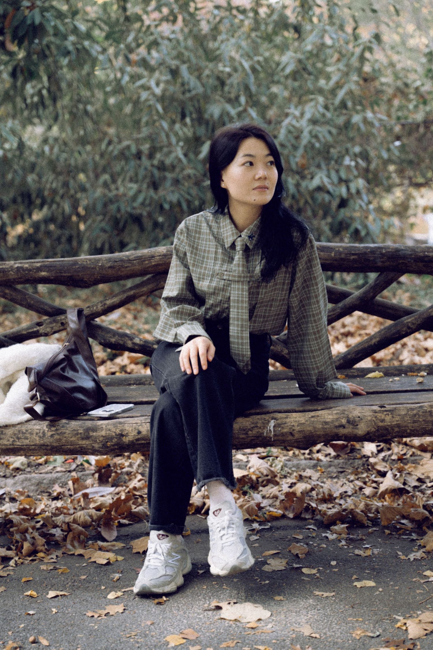 An ethereal, cinematic portrait of a beautiful woman in Central Park—timeless elegance meets New York’s natural charm