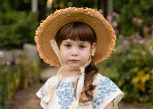 portrait of a girl in a garden