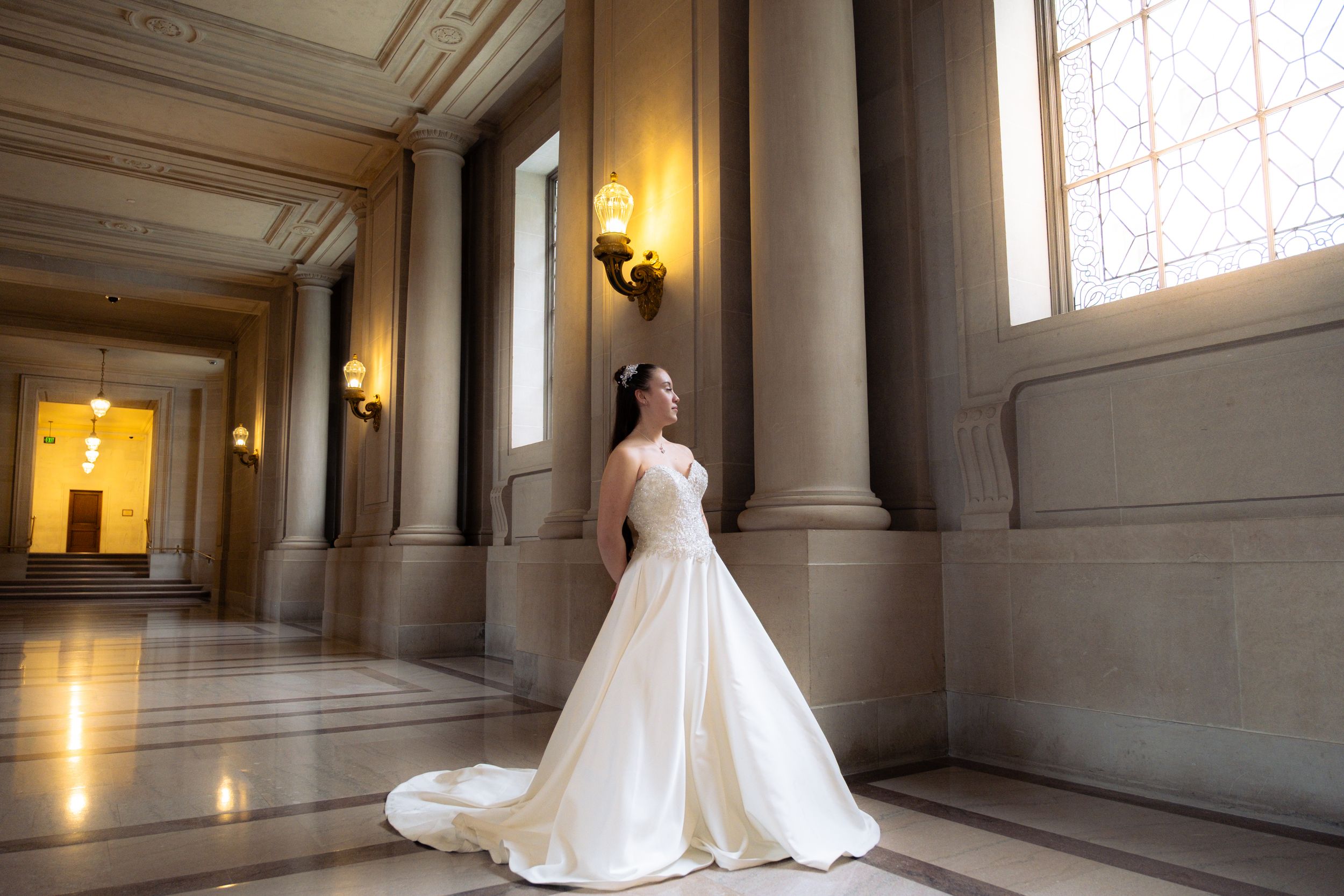 newly wed at the City Hall in San Francisco.