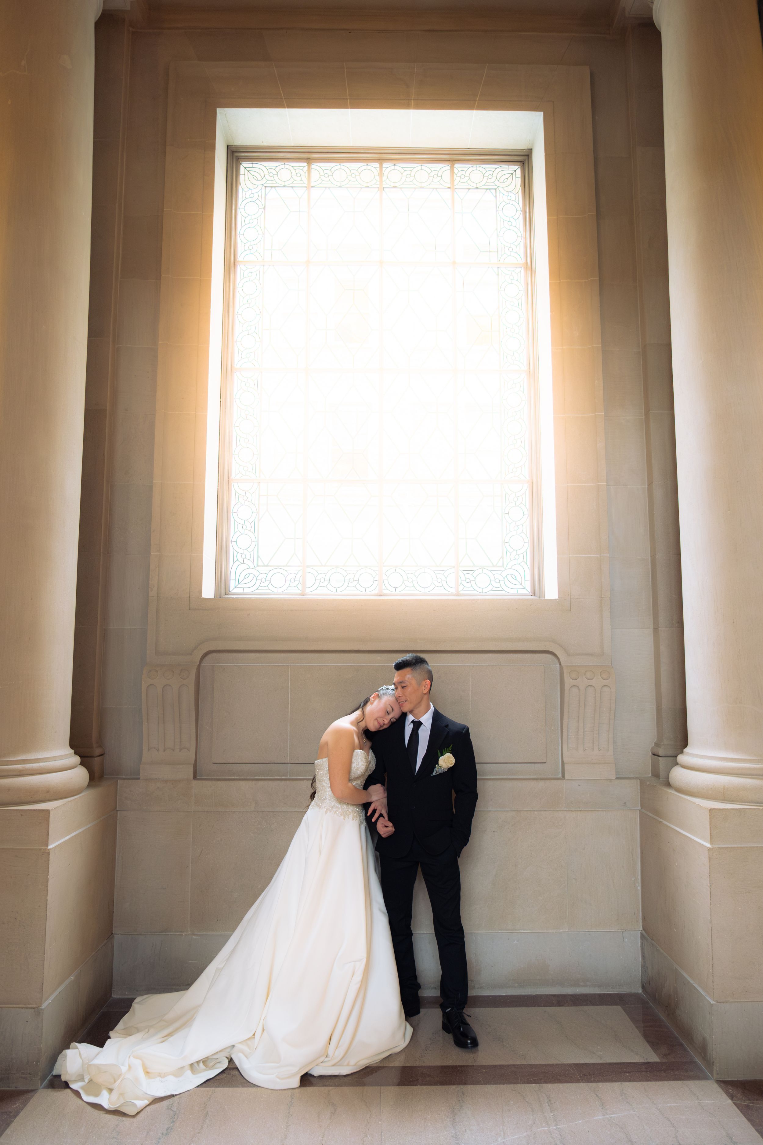 newly wed at the City Hall in San Francisco.