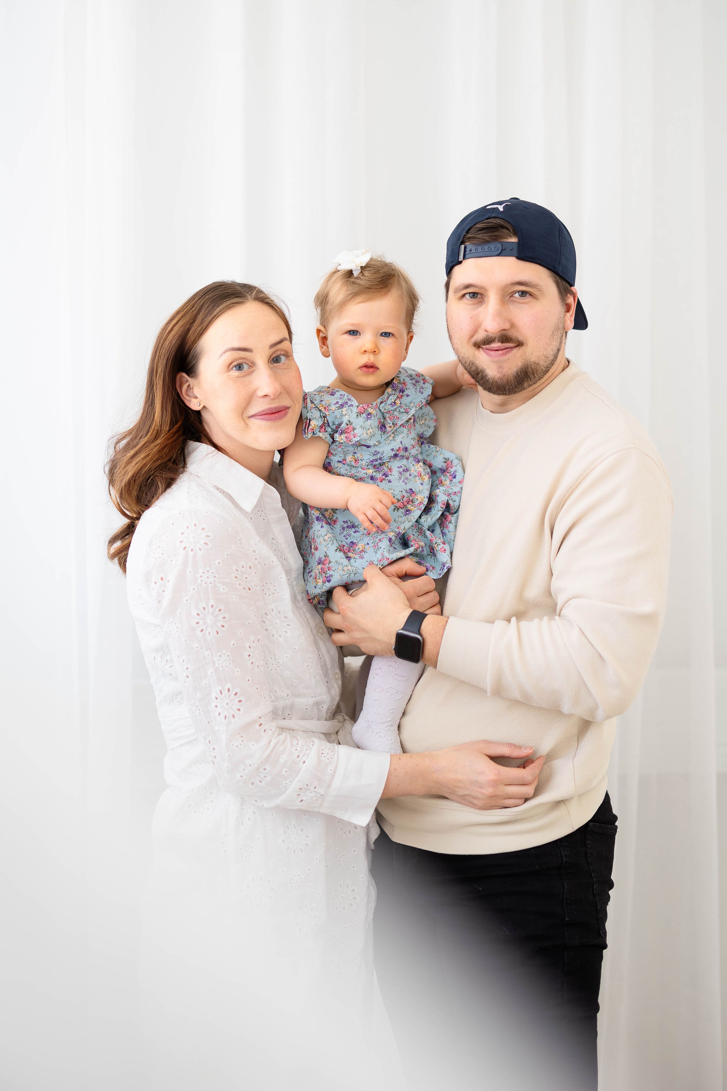 Perhekuvaus, perhekuvaus studiolla, lapsikuvaus