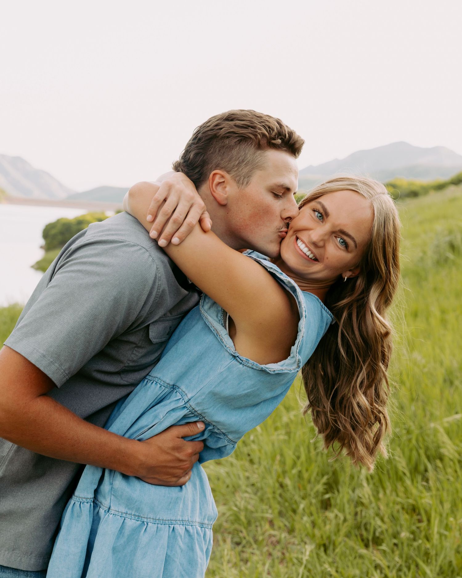 Couple photo session in the mountains near Salt Lake City Utah.