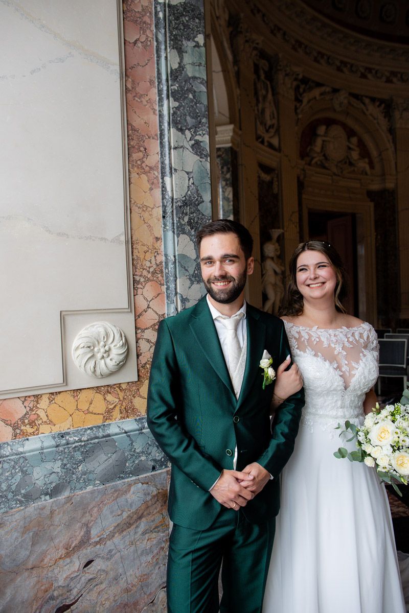 Standesamtliche Hochzeit im Schloss Benrath begleitet von einem Profi Hochzeitsfotograf