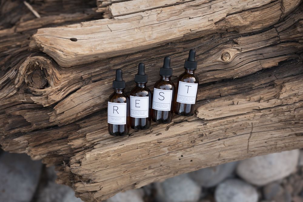 Herbalist branding portrait photography session in nature in SLC, UT.