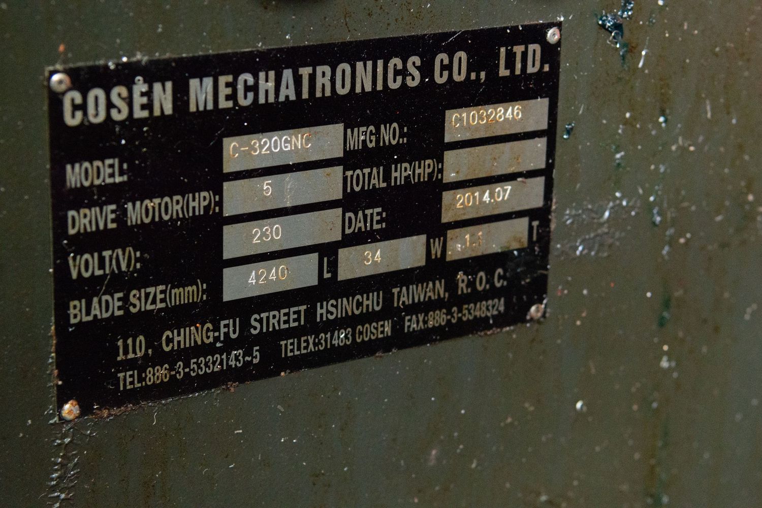 Photo documentation of industrial machinery.