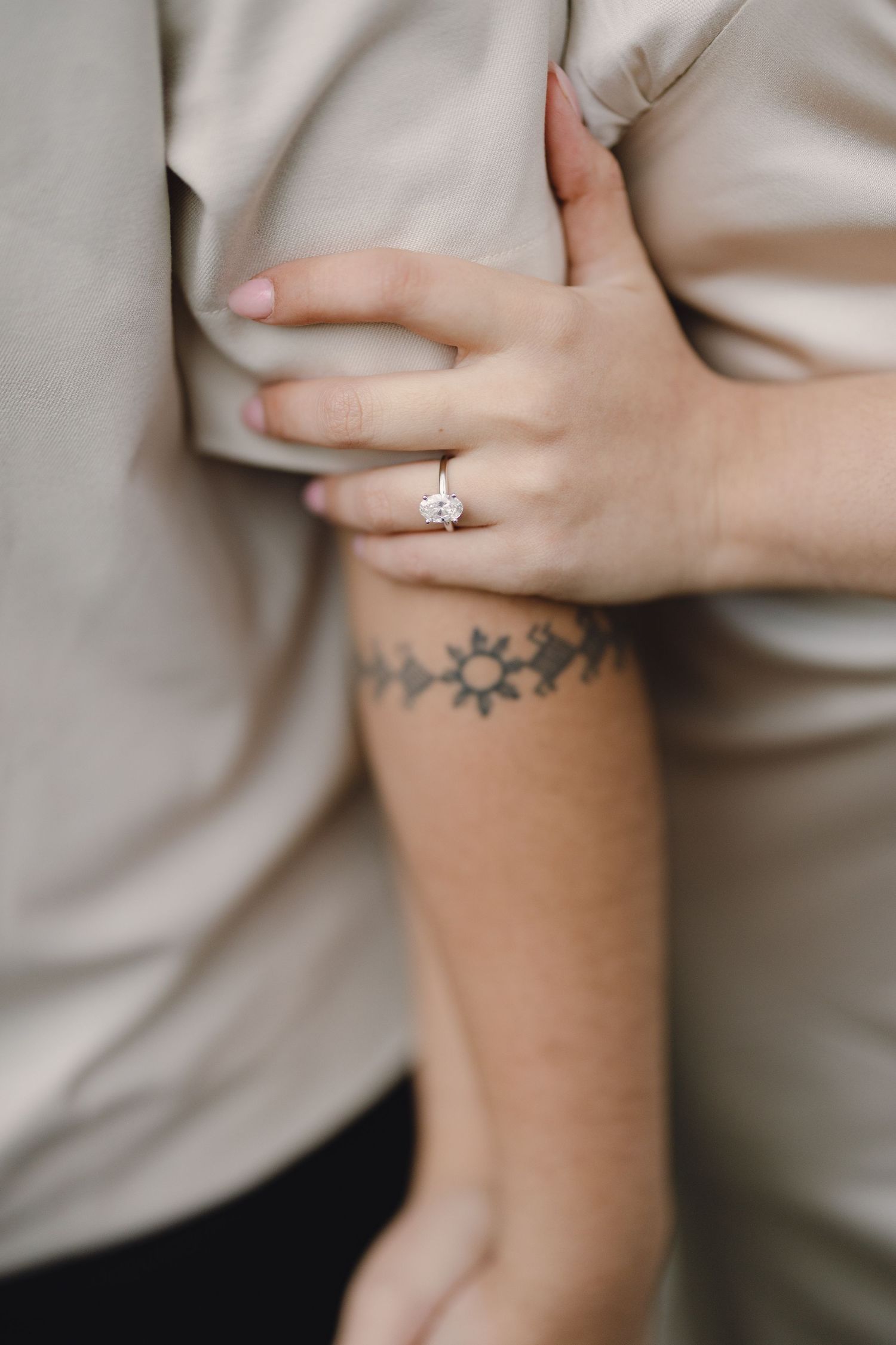 cherry blossom engagement photoshoot in Toronto