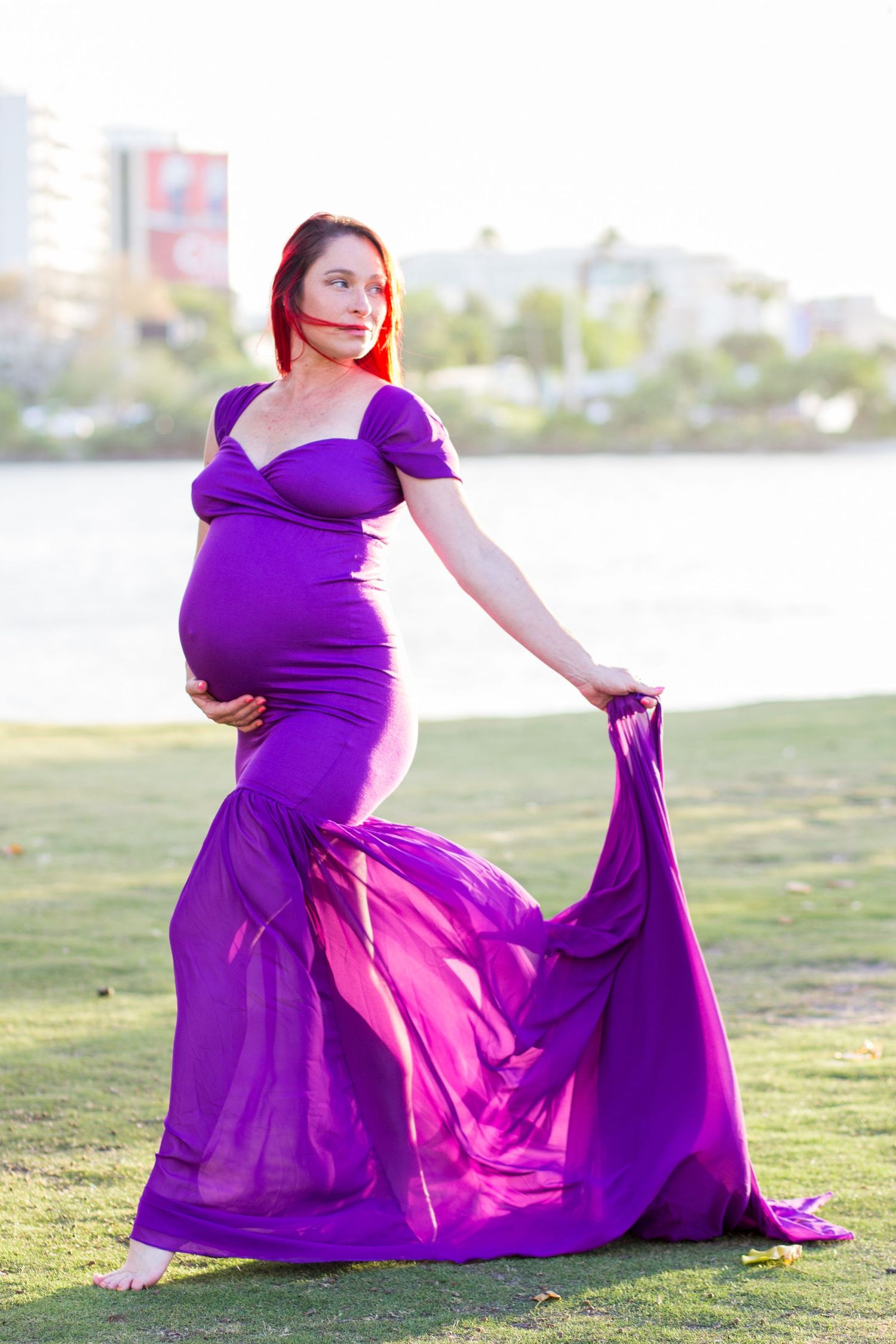 Maternity portrait. Condado Lagoon. San Juan, Puerto Rico.