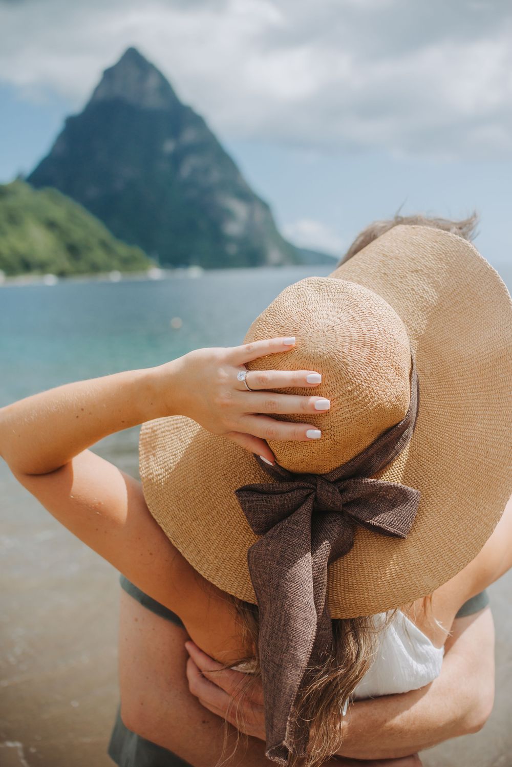 Saint Lucia engagement Photographer captures Surprise proposal with engagement photoshoot in Soufriere, St Lucia