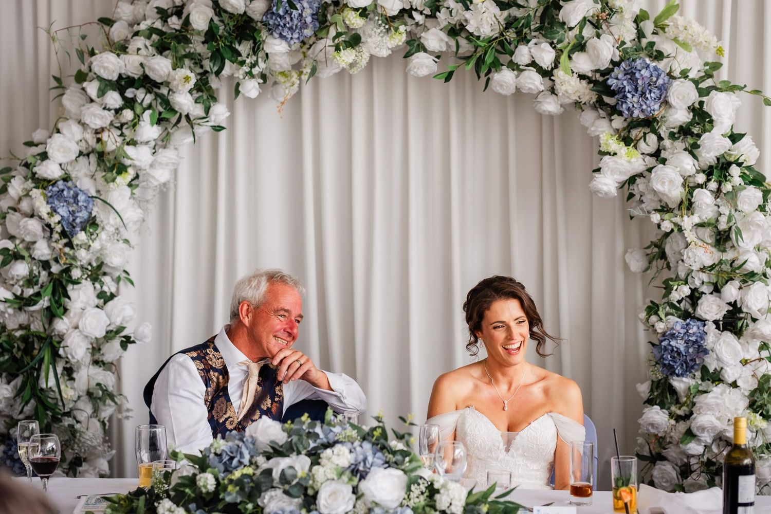 Wedding speeches at Broome Park wedding