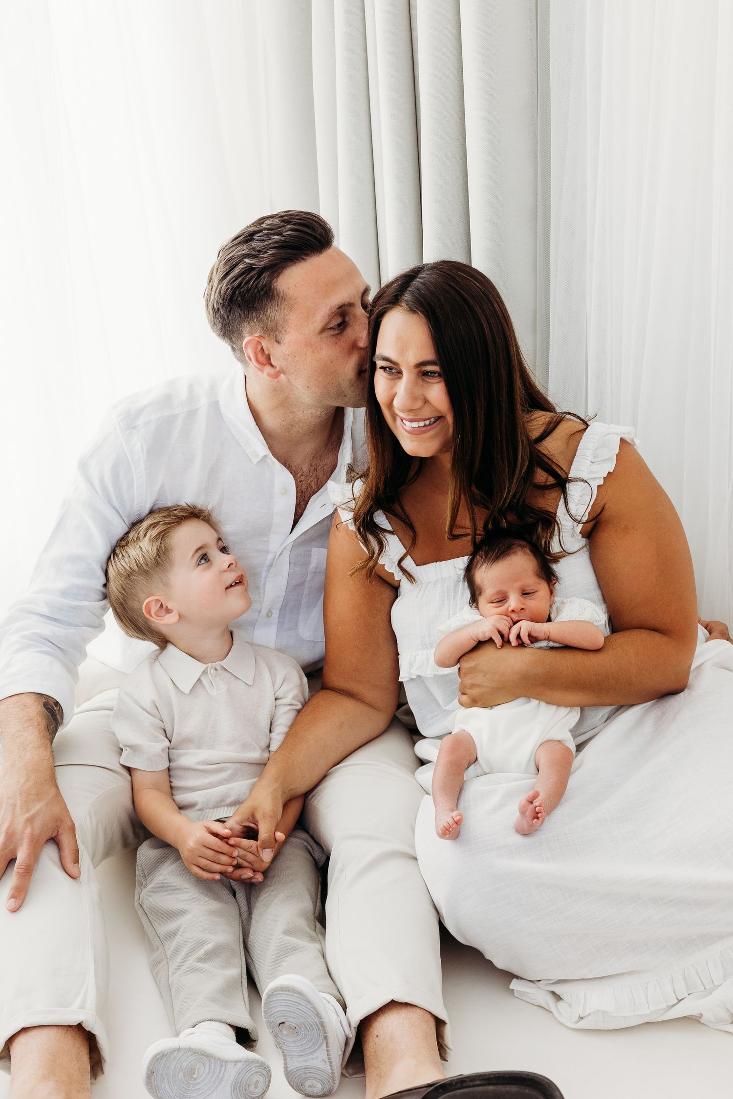 Relaxed family photography session at Mapperley studio, Nottingham photographer capturing natural, authentic portraits.