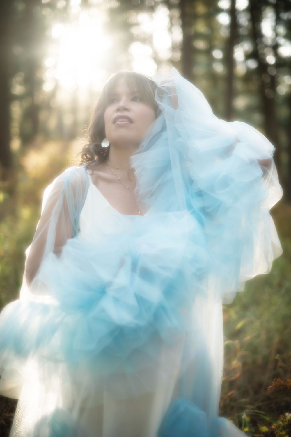 Fantasy themed woodland witch photoshoot in Spokane Washington at Indian Canyon Mystic Falls