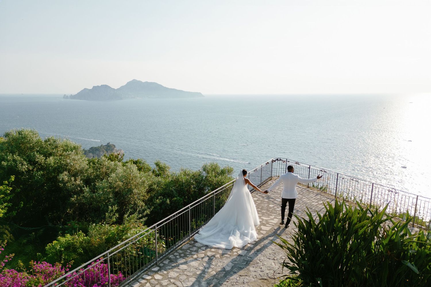 Newlyweds at Amalfi Coast
