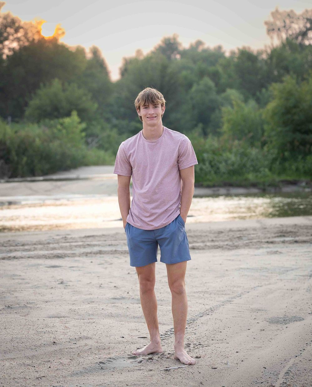 Senior session on the Platte River, near Fremont, NE.