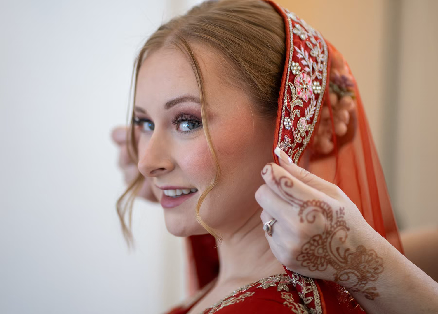 wedding portrait of a bride at White Willow Meadows Venue