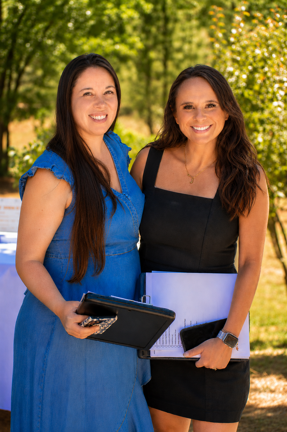 Wedding coordinators Devin Hessing and Caitlyn Goebel owners of Hometown Wedding Co.