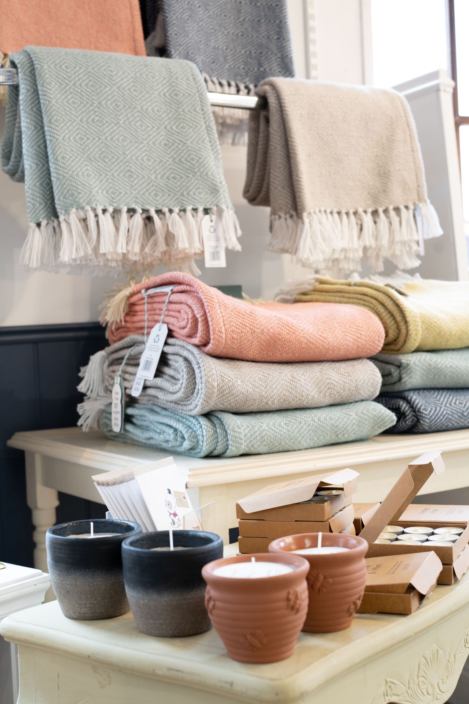 gift shop products styled on location