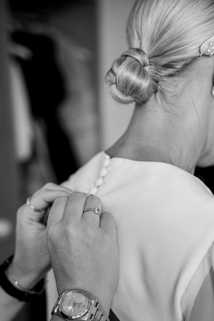 Getting ready for the wedding