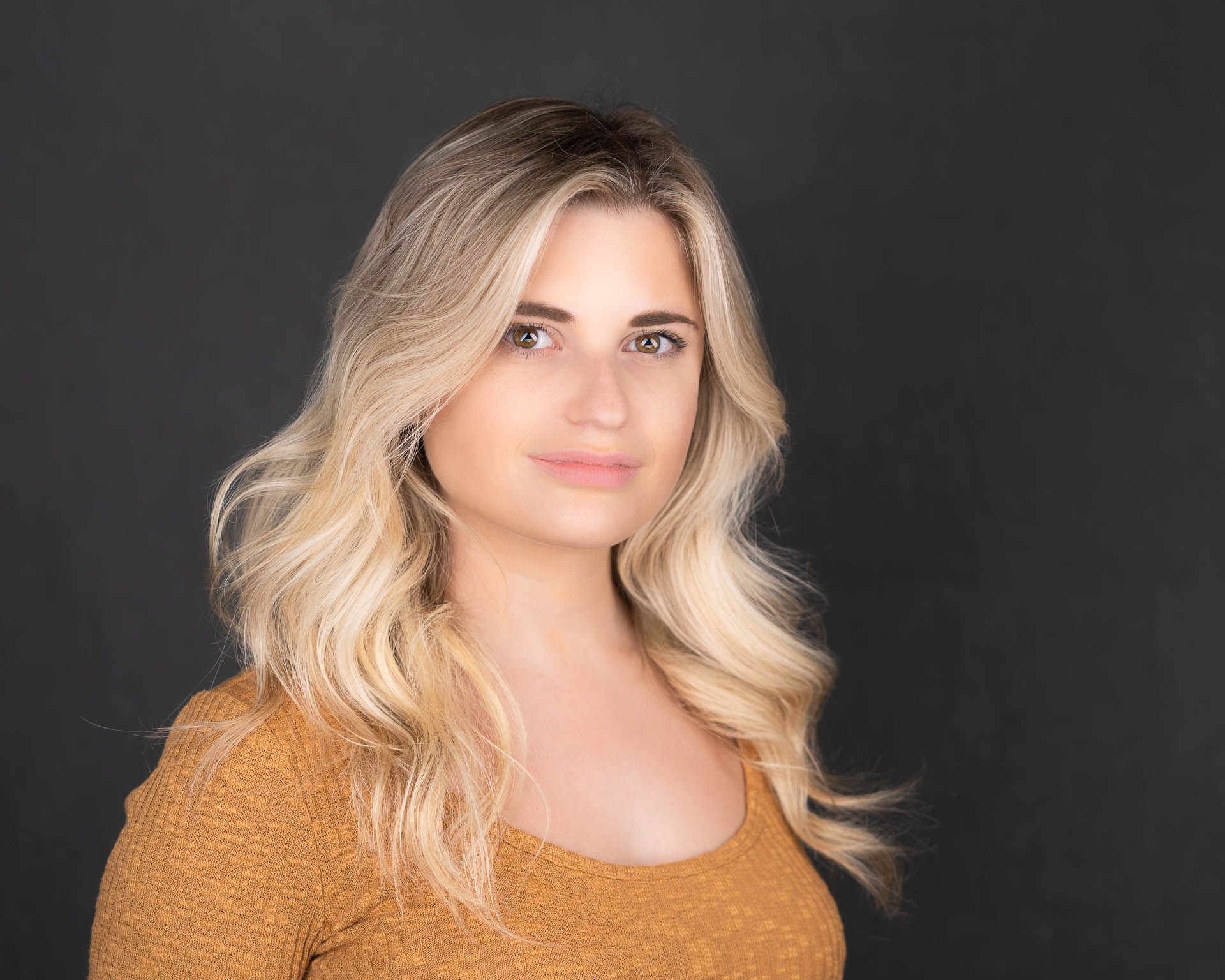 Residency application portrait with soft studio lighting Charleston