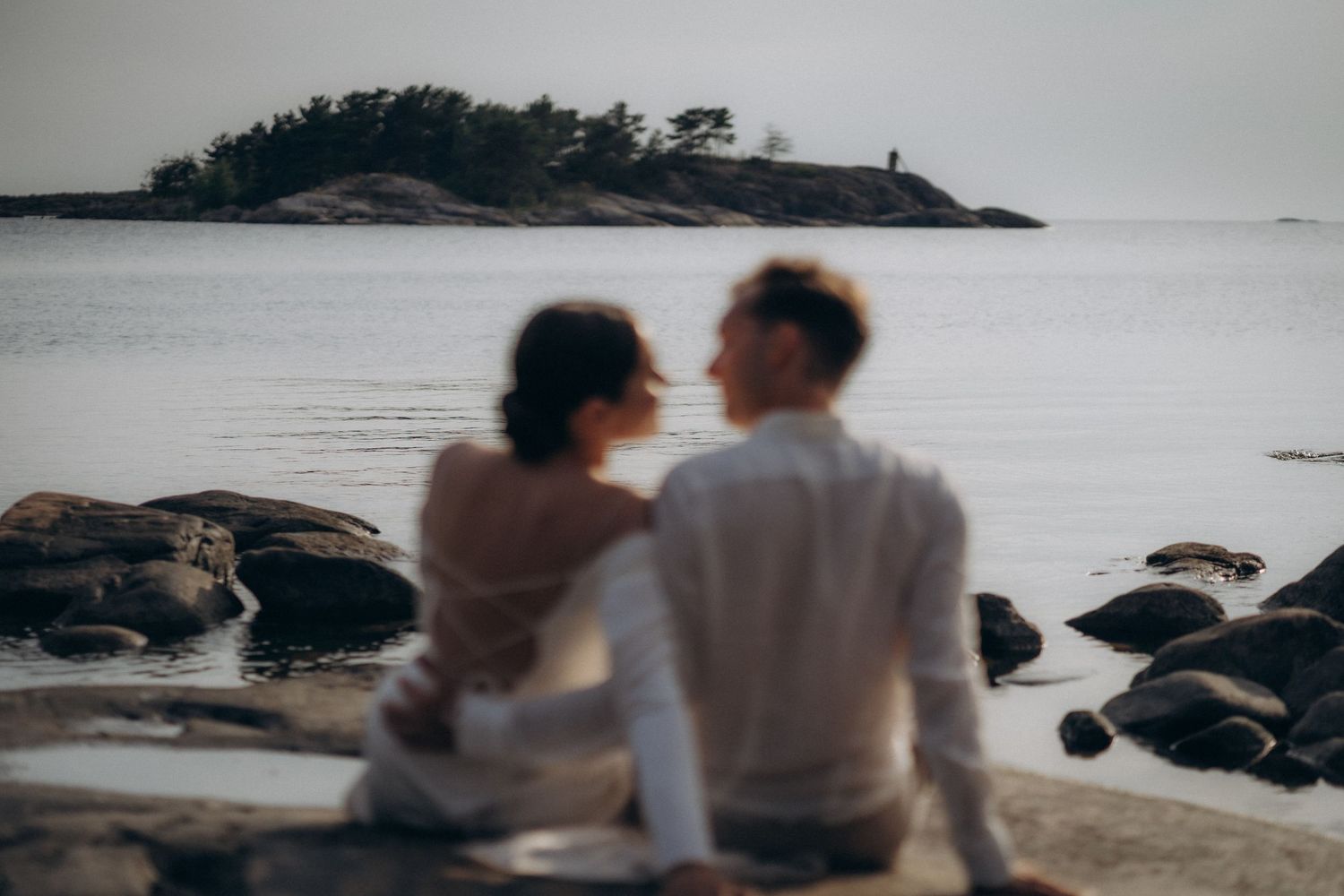 wedding portrait by the sea Espoo Finland