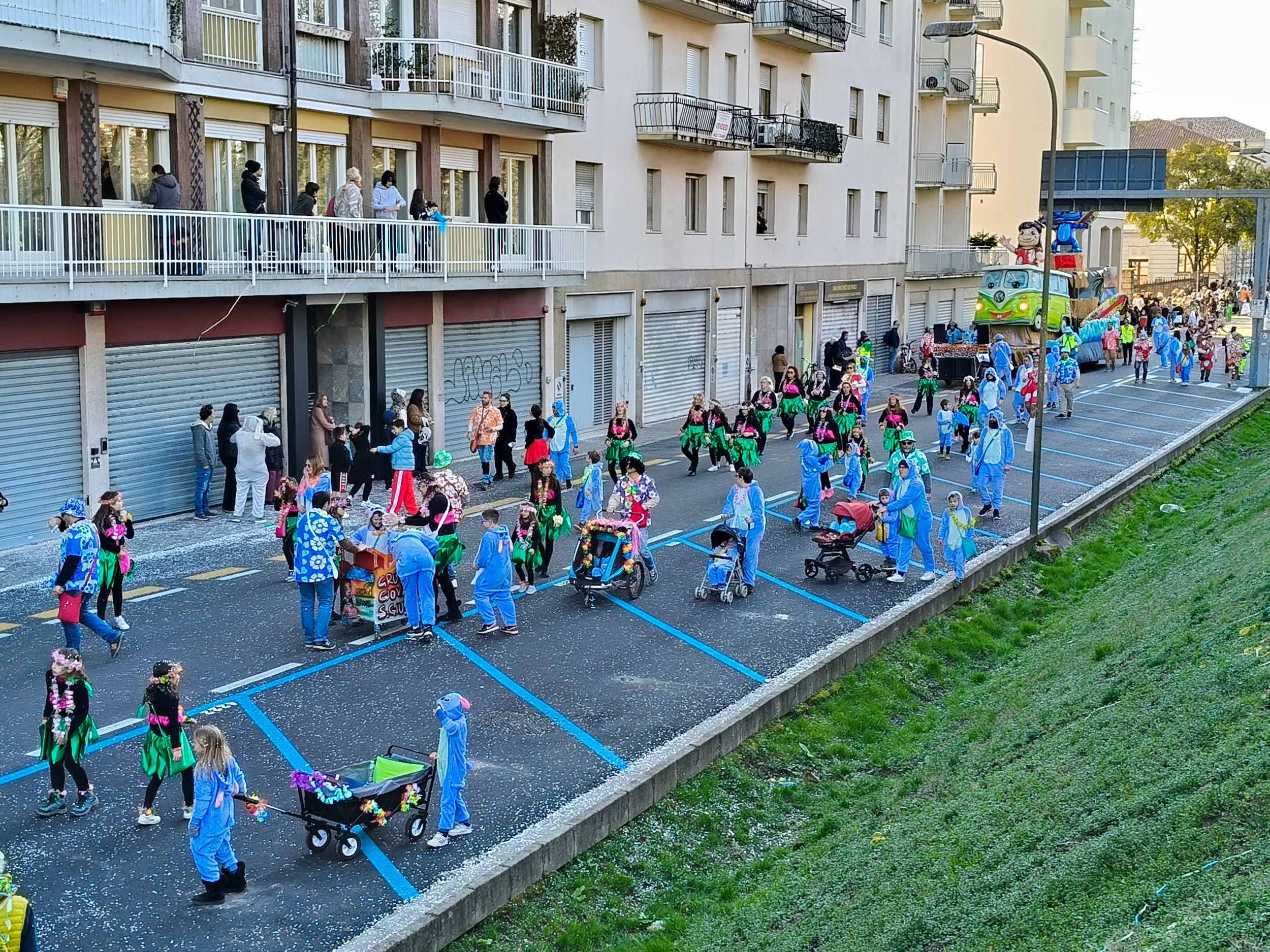 Treviso Carnival Parade 2026. The San Giuseppe Youth Group of Treviso with the show “Lillo and Stitch”.