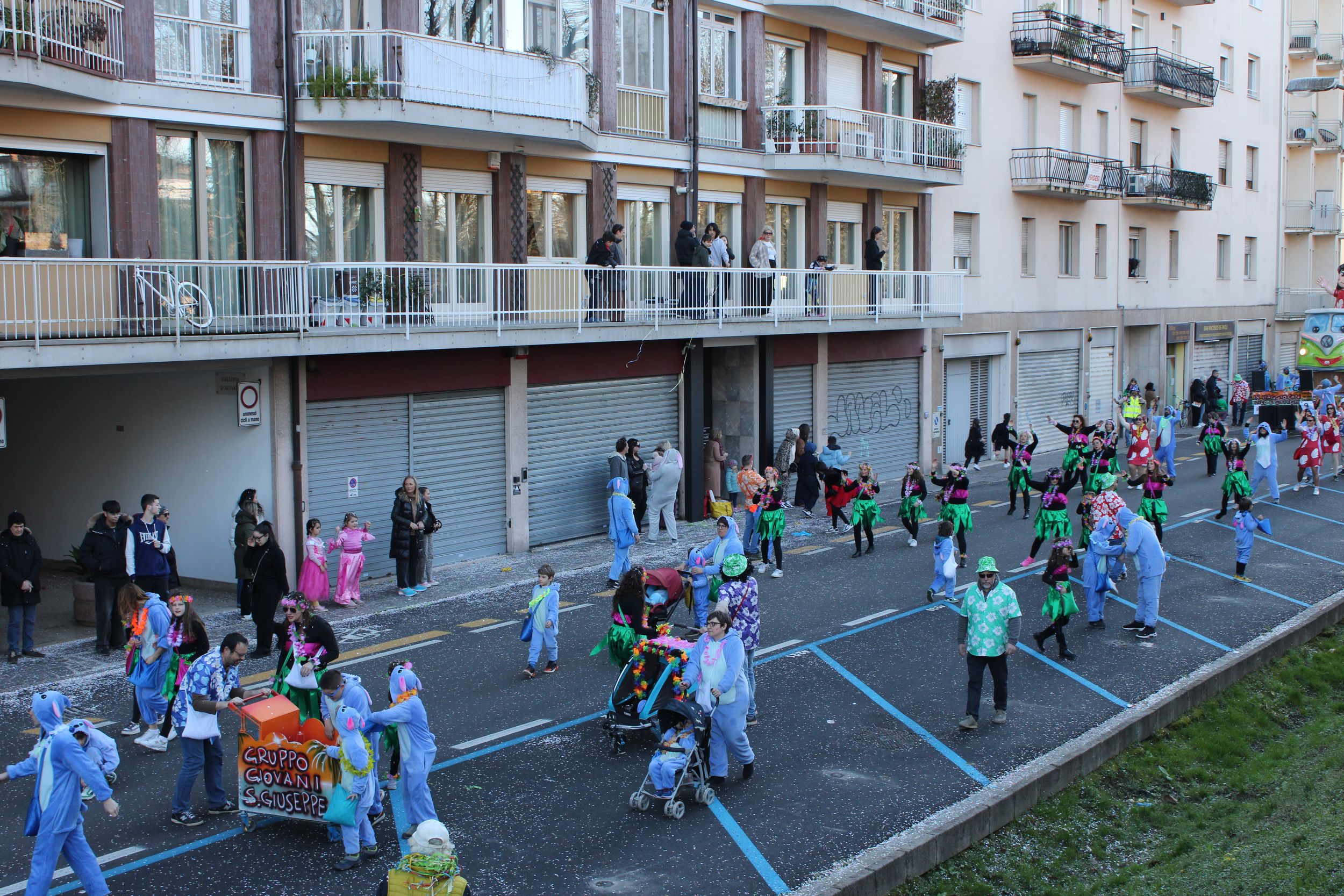 Treviso Carnival Parade 2026. The San Giuseppe Youth Group of Treviso with the show “Lillo and Stitch”.
