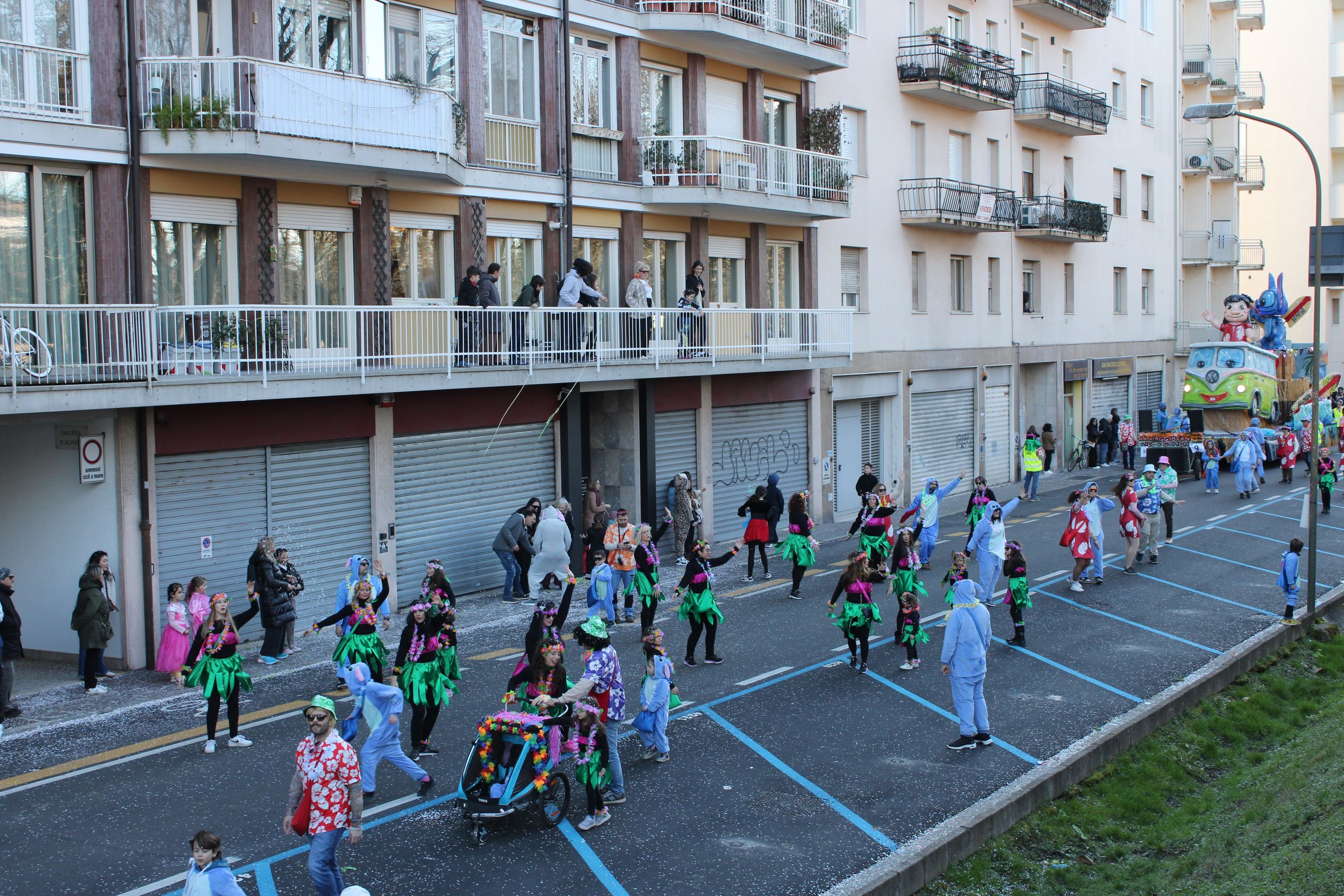 Treviso Carnival Parade 2026. The San Giuseppe Youth Group of Treviso with the show “Lillo and Stitch”.